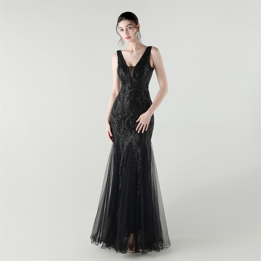 Black Coastal Breeze Maxi Dress