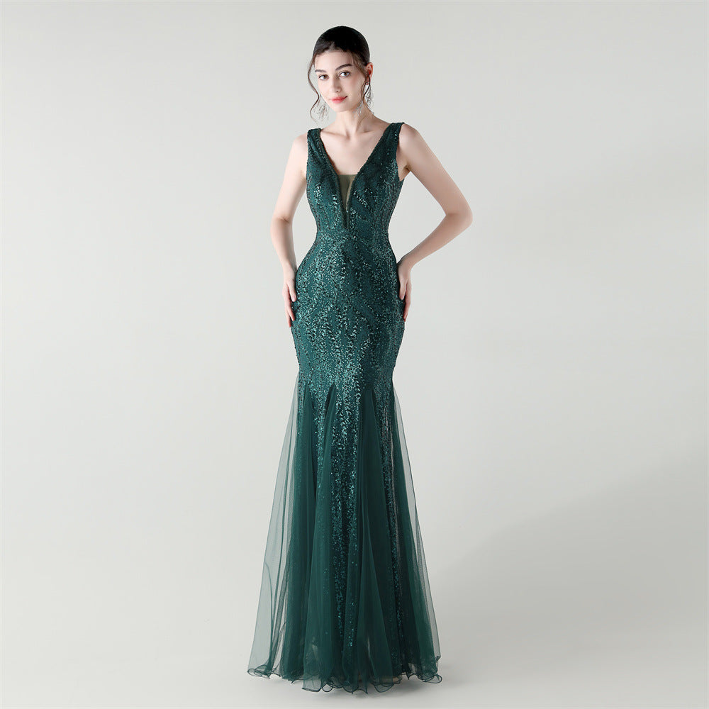 Emerald Coastal Breeze Maxi Dress