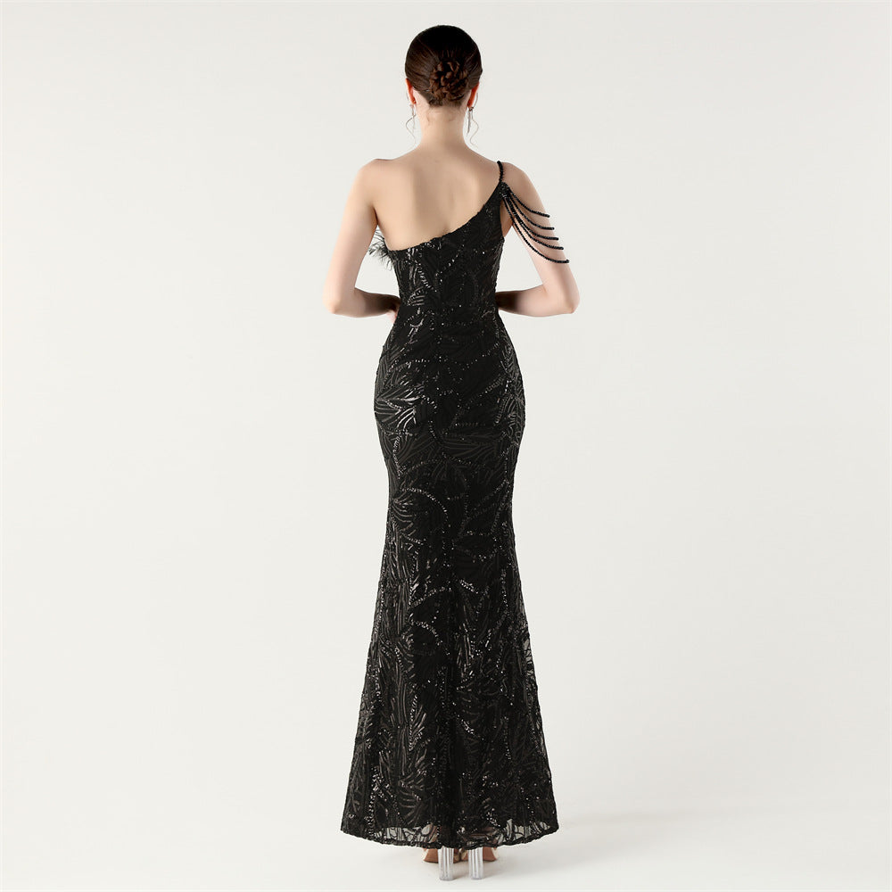 Black Whisper Maxi Dress