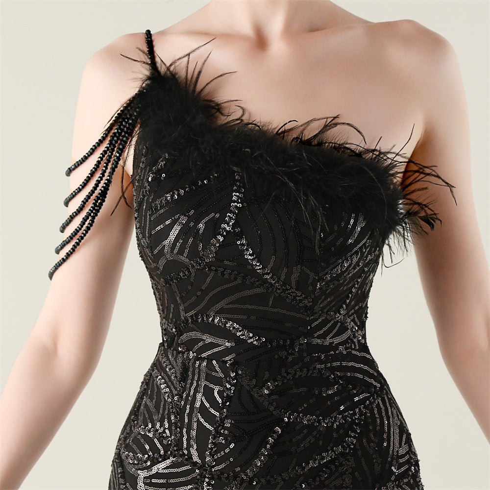 Black Whisper Maxi Dress