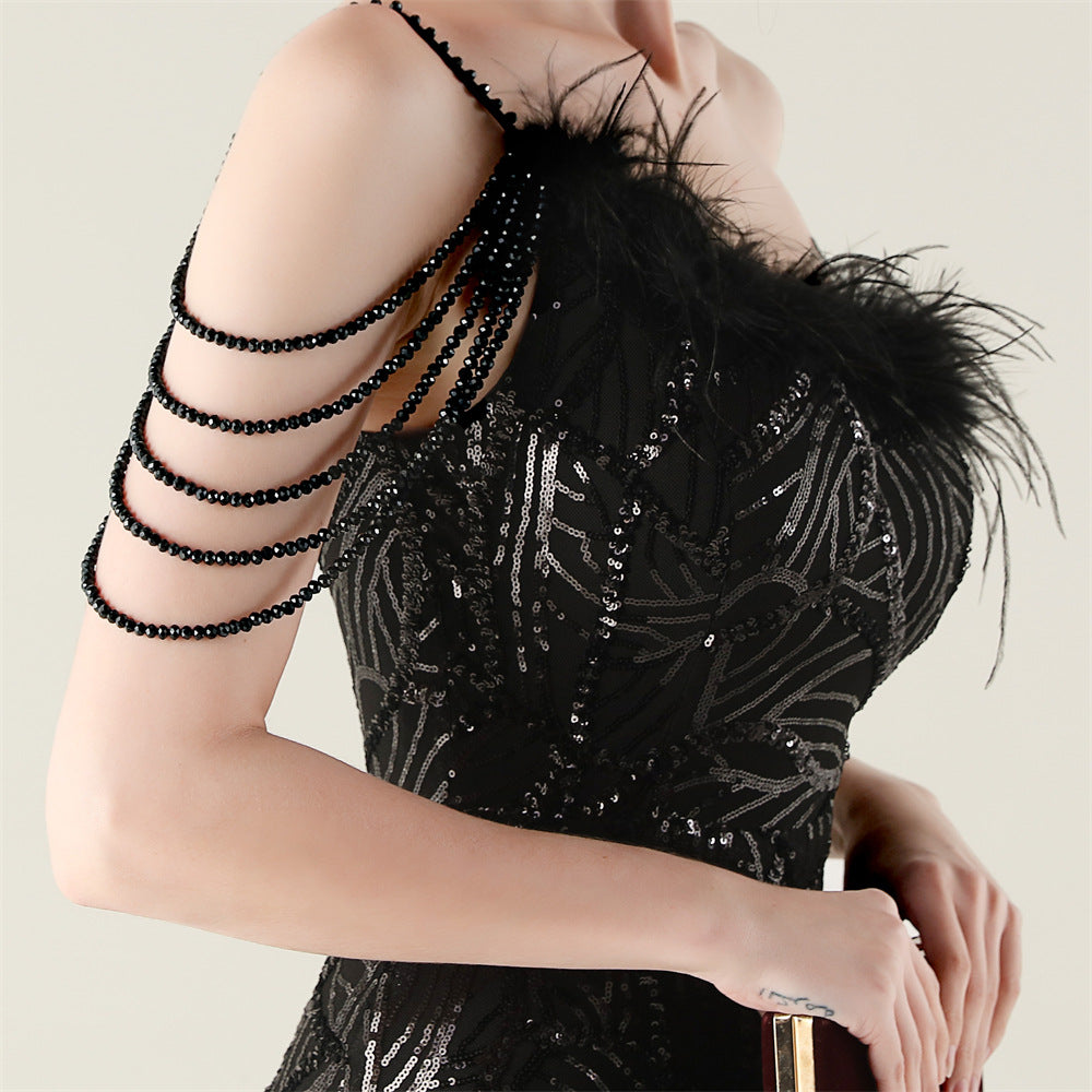 Black Whisper Maxi Dress