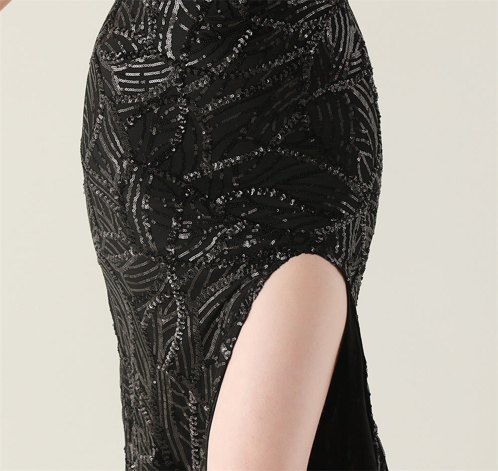 Black Whisper Maxi Dress