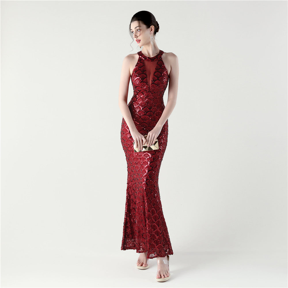 Elegant Allure Sequin Gown