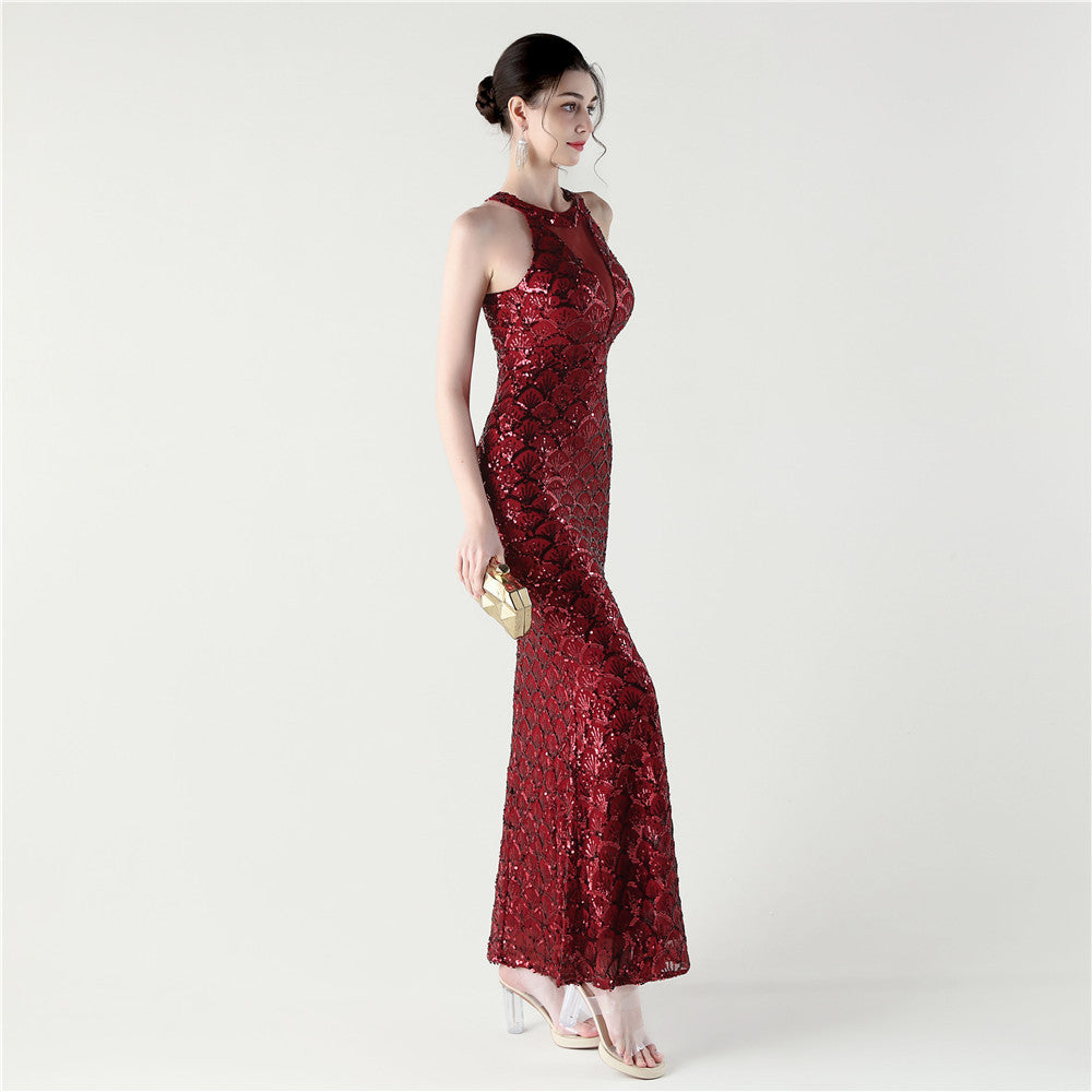 Elegant Allure Sequin Gown