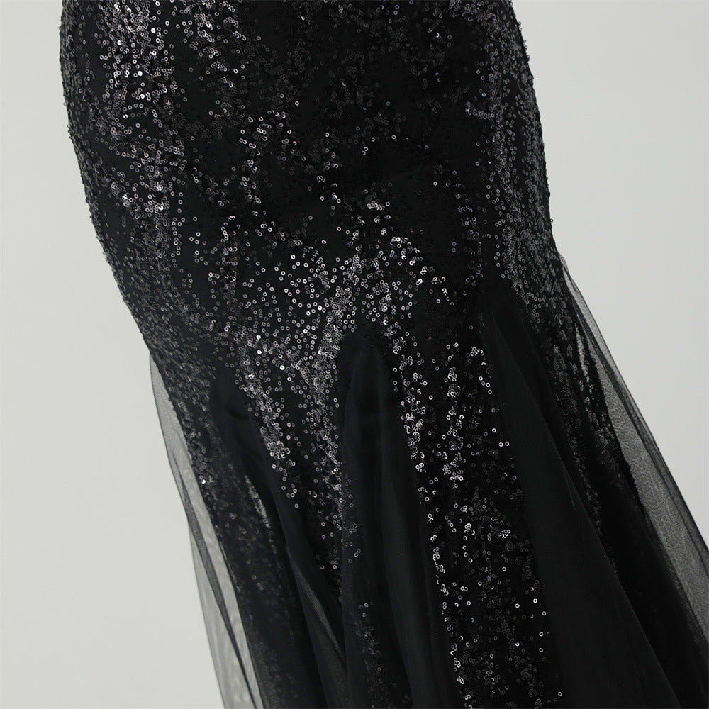 Elegant Sequined Mermaid Gown