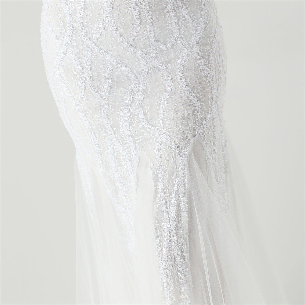 Elegant Sequined Mermaid Gown