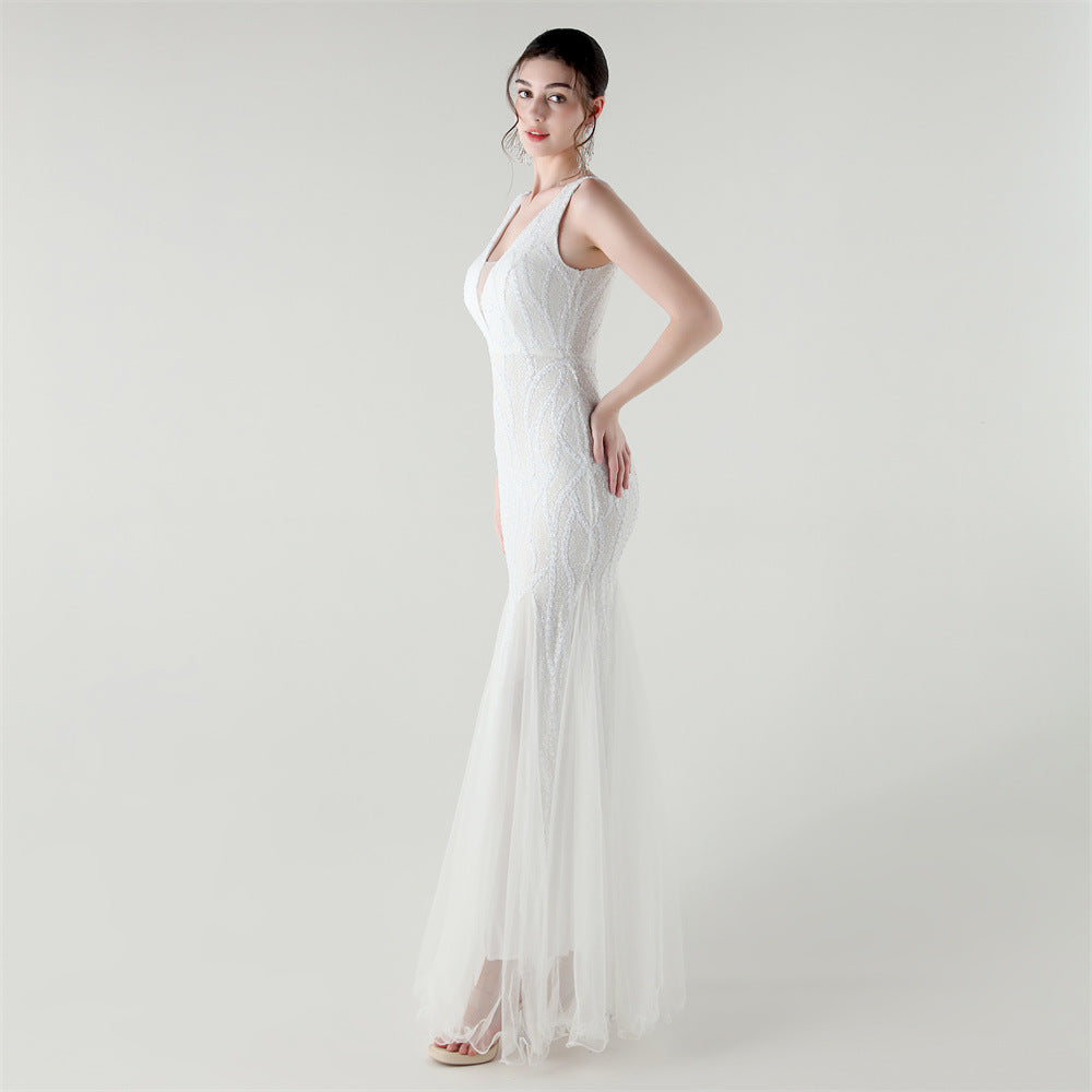 Elegant Sequined Mermaid Gown