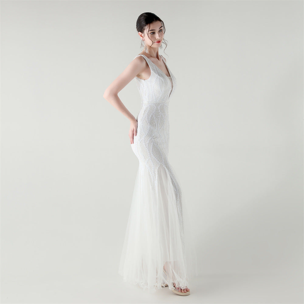 Elegant Sequined Mermaid Gown