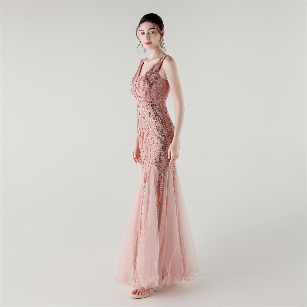 Elegant Sequined Mermaid Gown