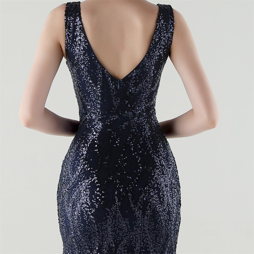 Elegant Sequined Mermaid Gown