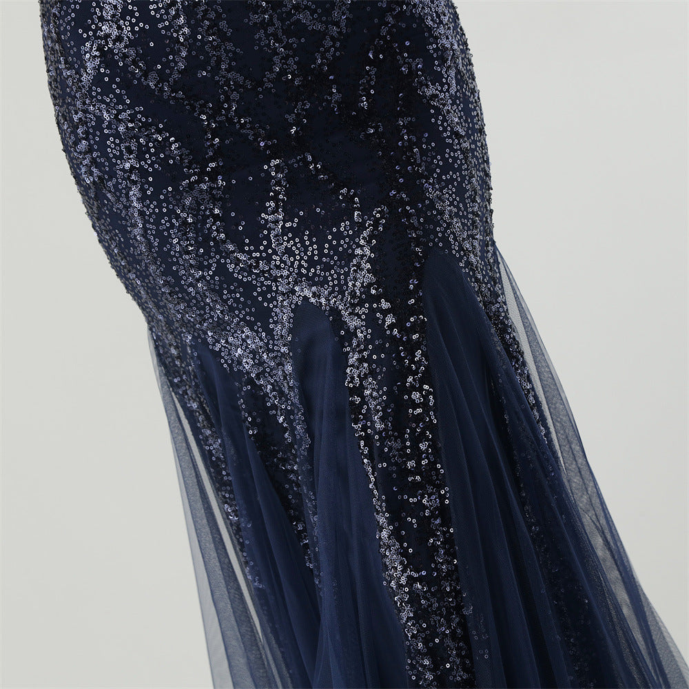 Elegant Sequined Mermaid Gown