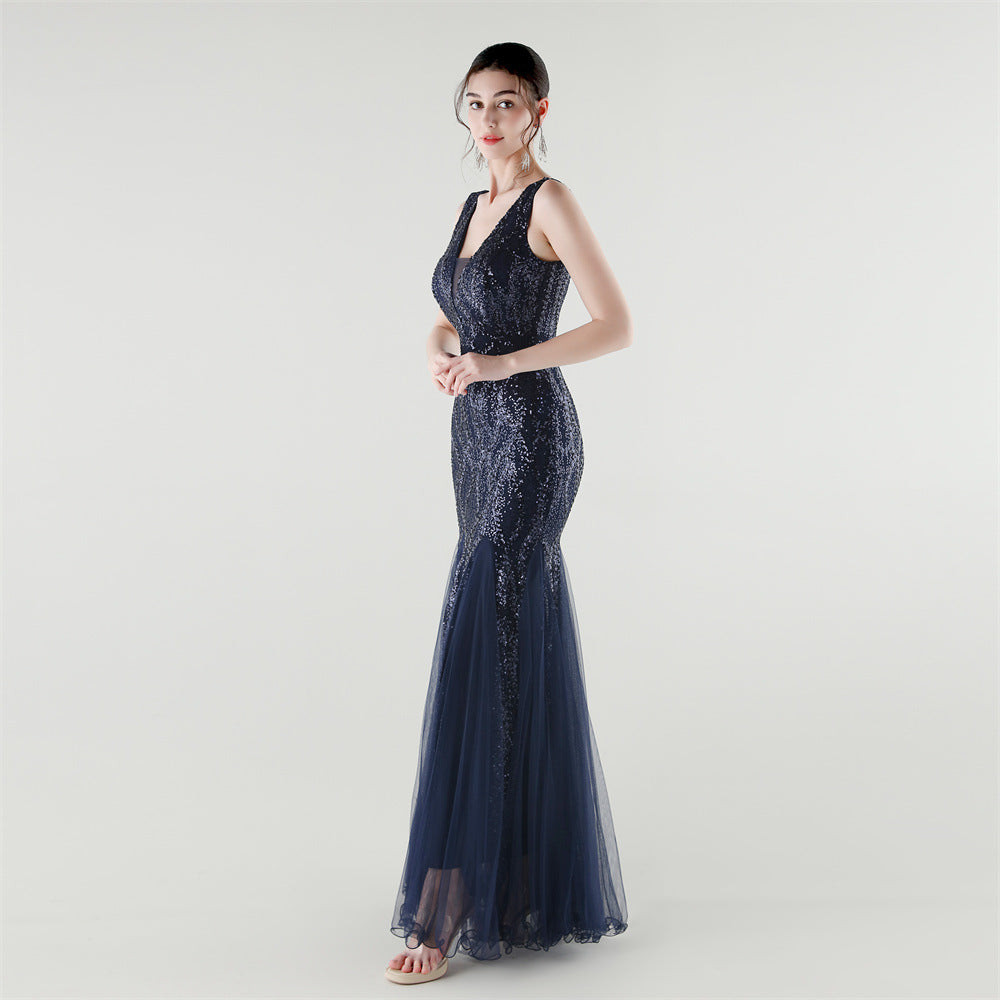 Elegant Sequined Mermaid Gown