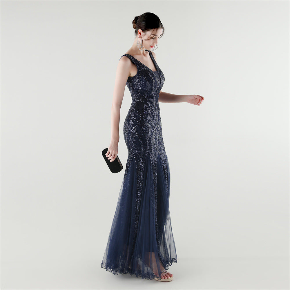 Elegant Sequined Mermaid Gown