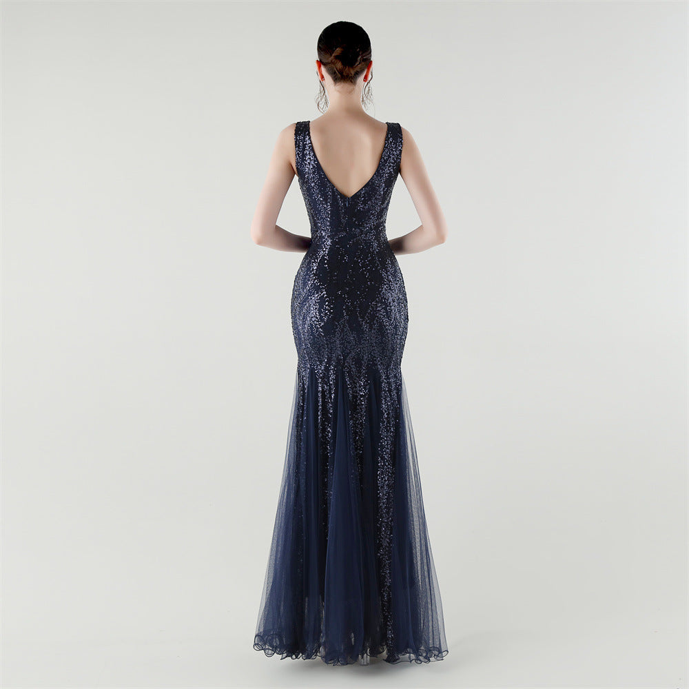 Elegant Sequined Mermaid Gown