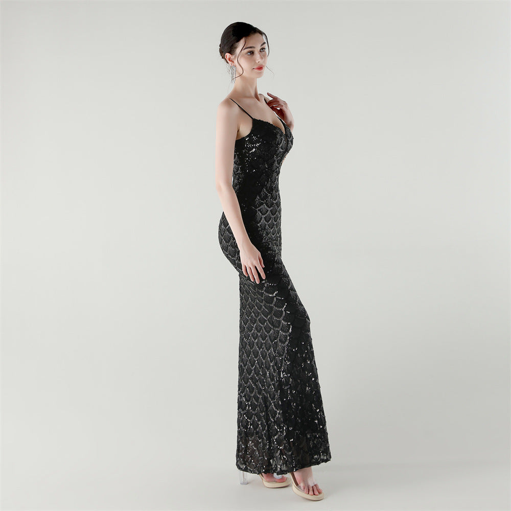 Siren Glint Sequin Gala Dress