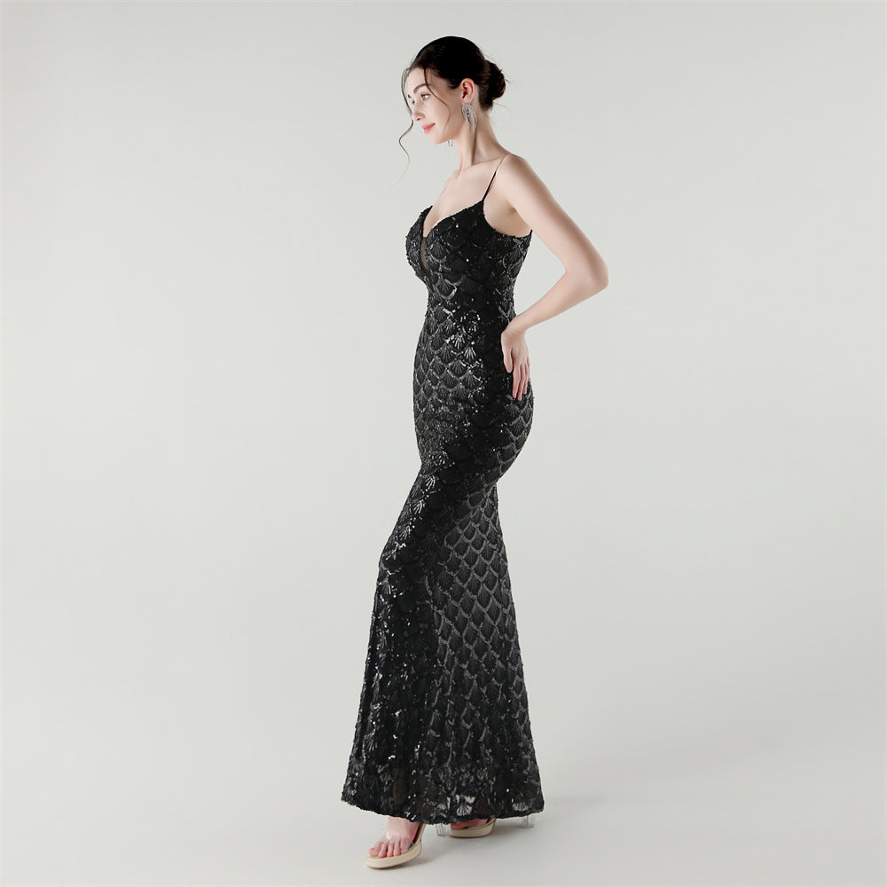 Siren Glint Sequin Gala Dress