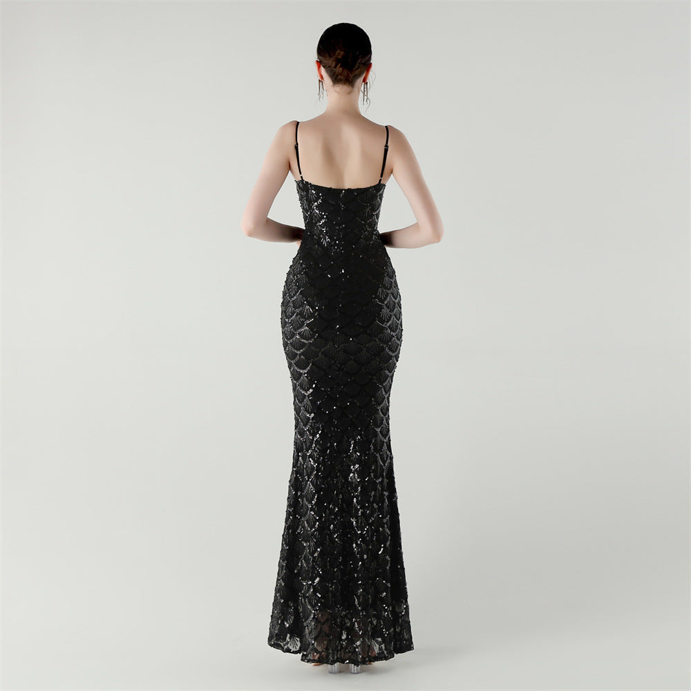 Siren Glint Sequin Gala Dress