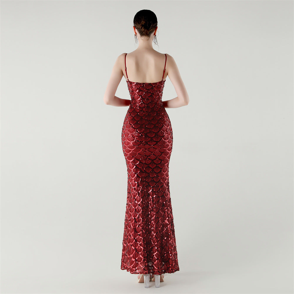 Siren Glint Sequin Gala Dress