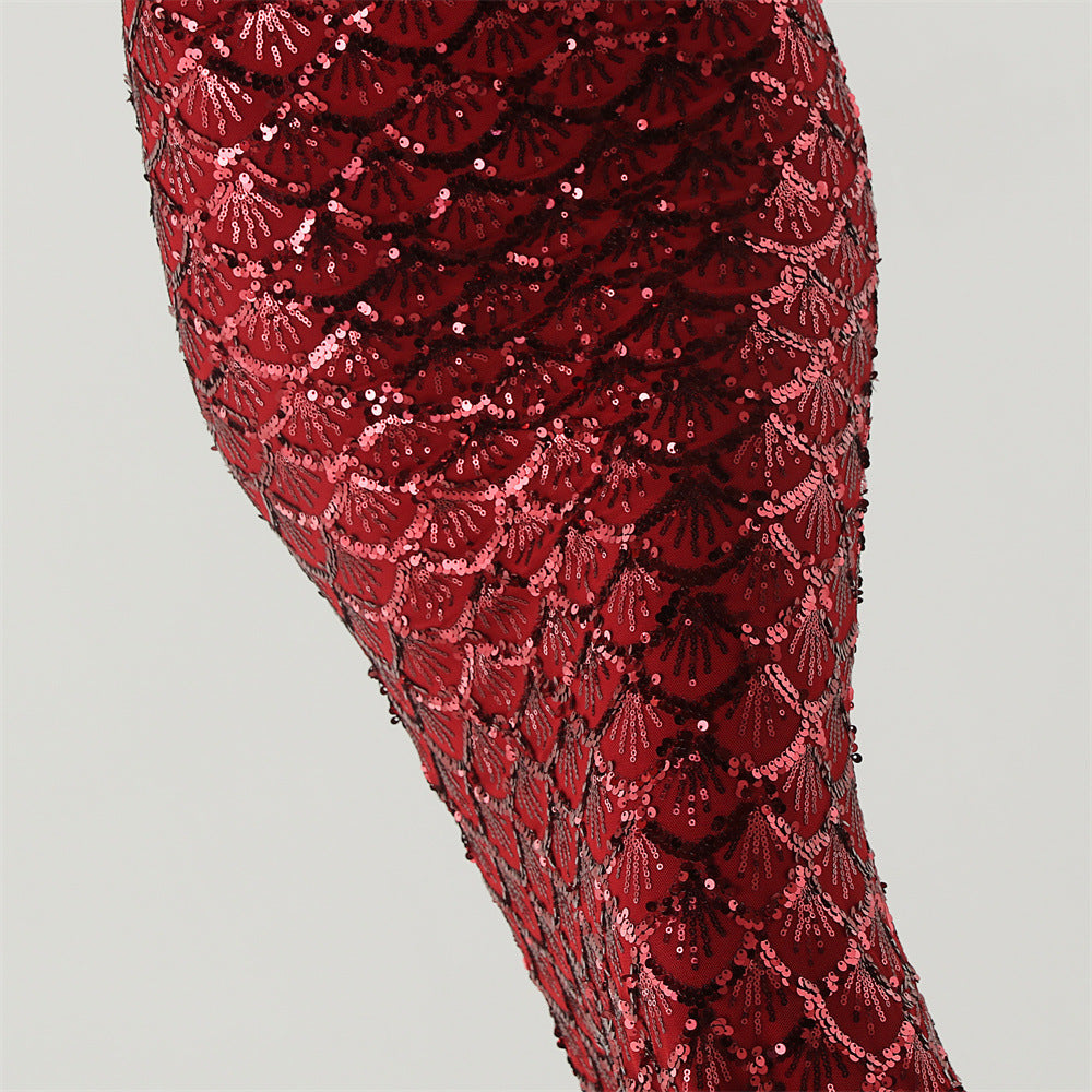 Siren Glint Sequin Gala Dress