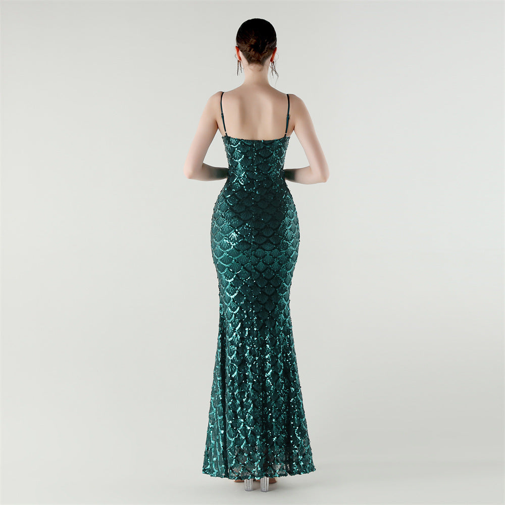 Siren Glint Sequin Gala Dress