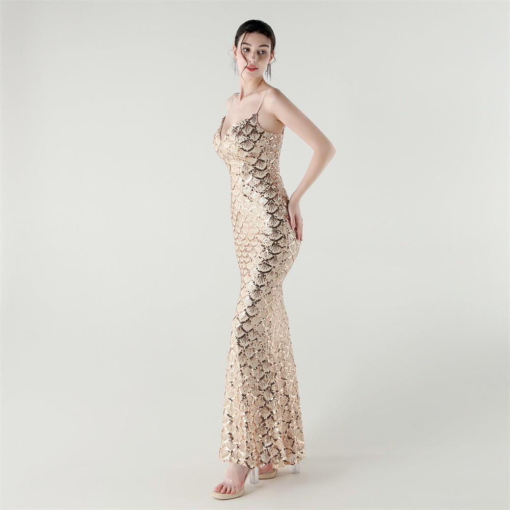 Siren Glint Sequin Gala Dress