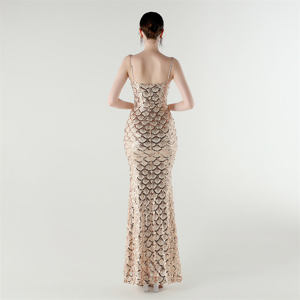 Siren Glint Sequin Gala Dress