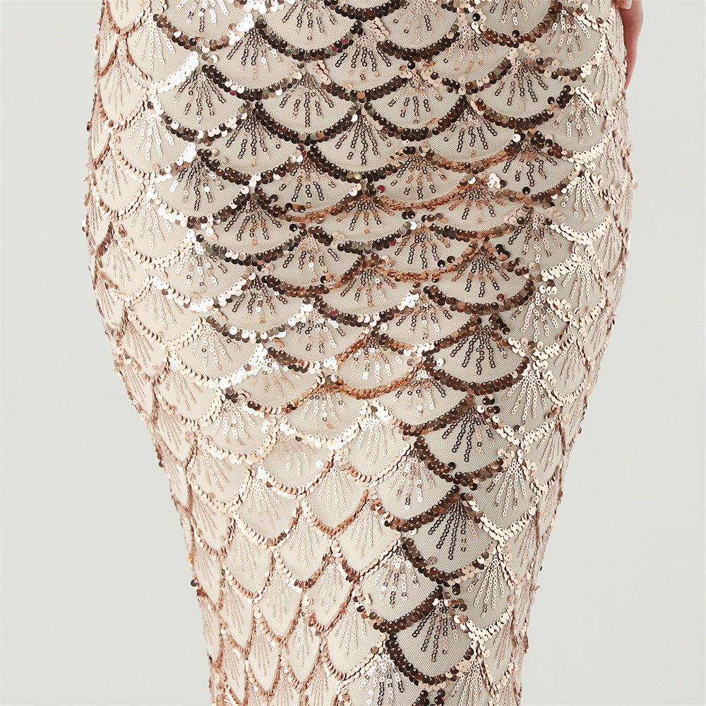 Siren Glint Sequin Gala Dress