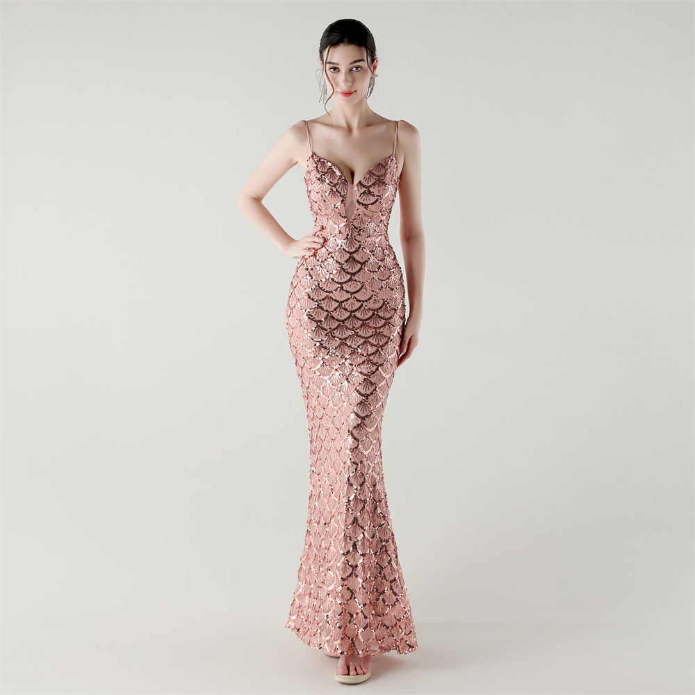 Siren Glint Sequin Gala Dress