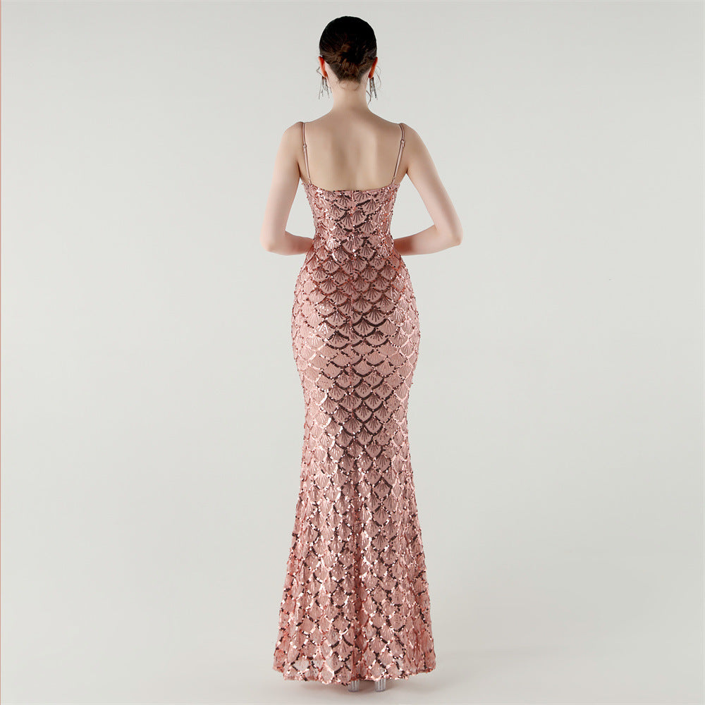 Siren Glint Sequin Gala Dress