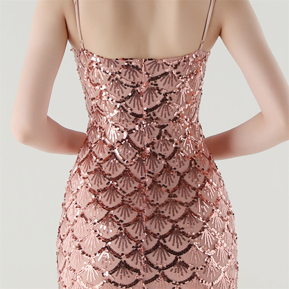 Siren Glint Sequin Gala Dress