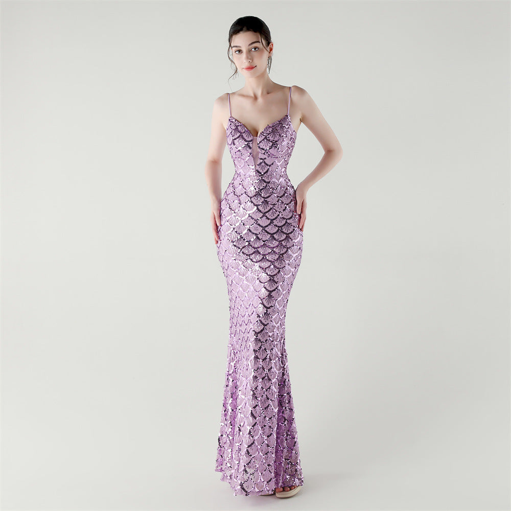 Siren Glint Sequin Gala Dress