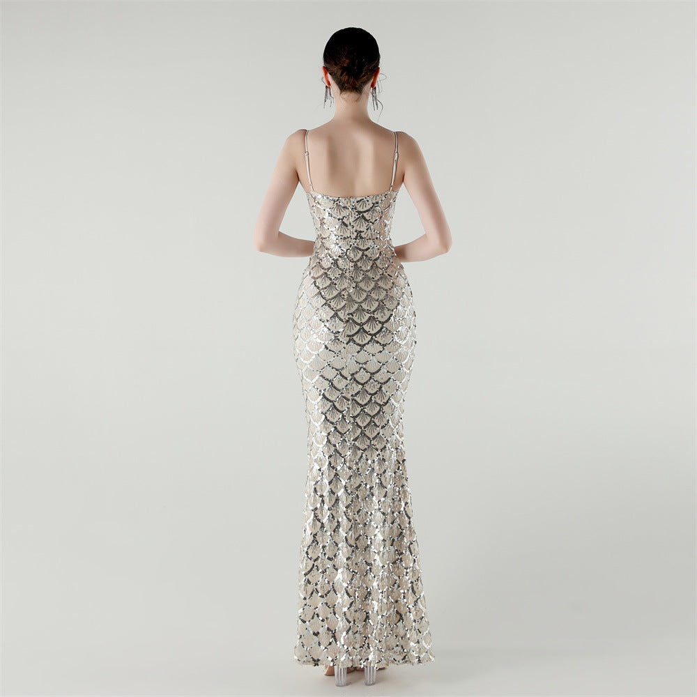 Siren Glint Sequin Gala Dress
