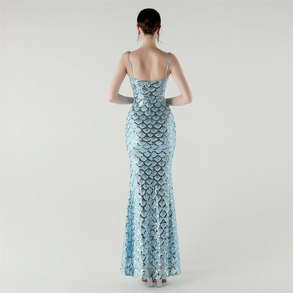 Siren Glint Sequin Gala Dress