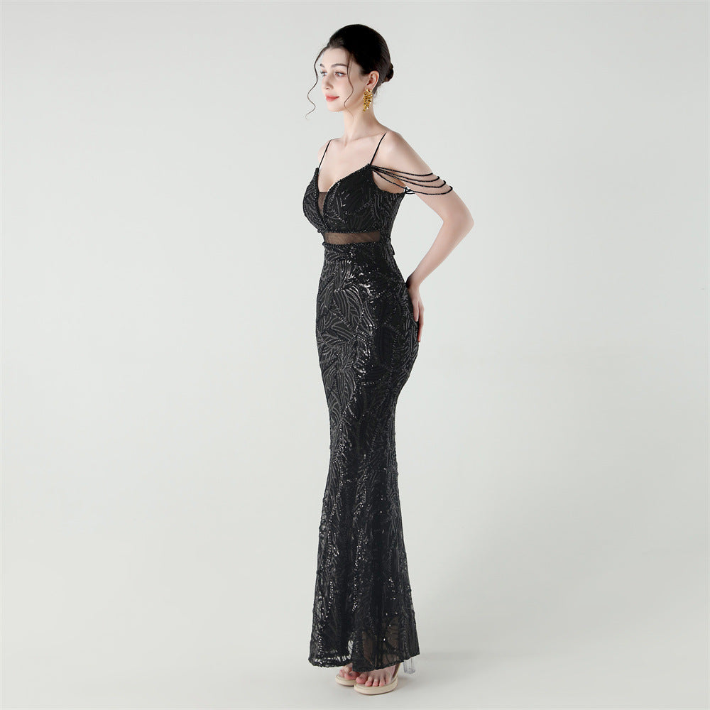 Mermaid Scales Sequin Gala Gown