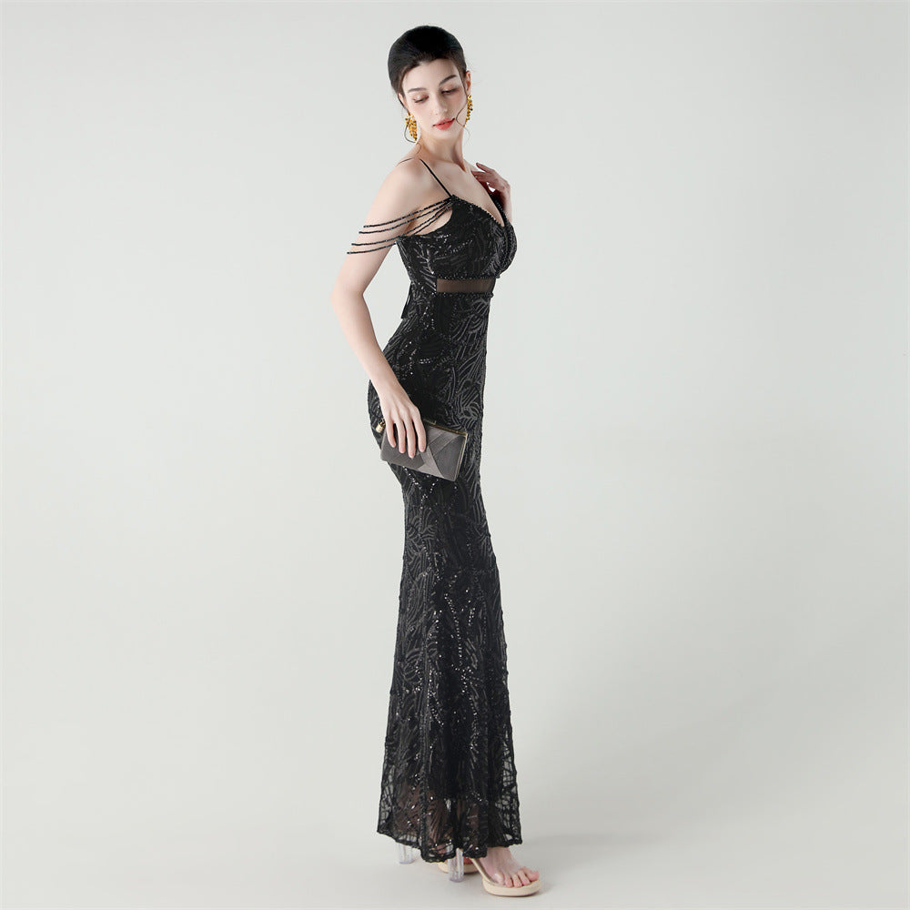 Mermaid Scales Sequin Gala Gown