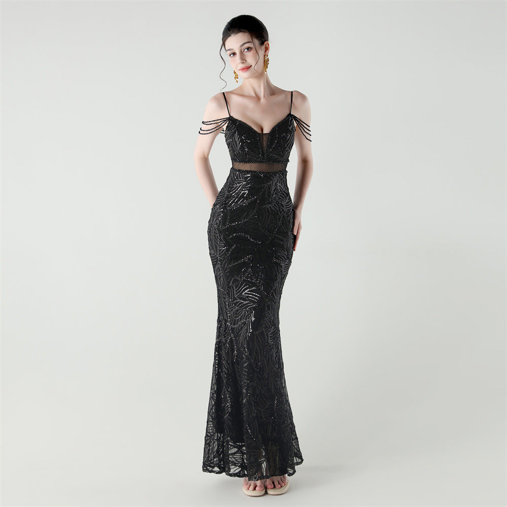 Mermaid Scales Sequin Gala Gown