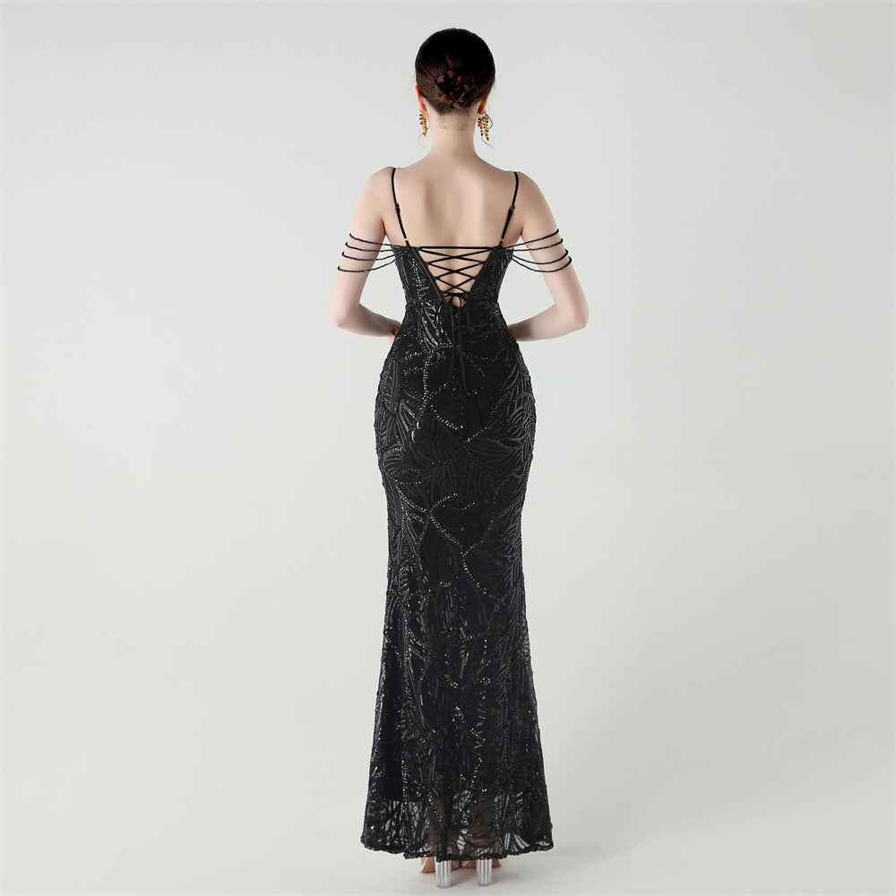 Mermaid Scales Sequin Gala Gown