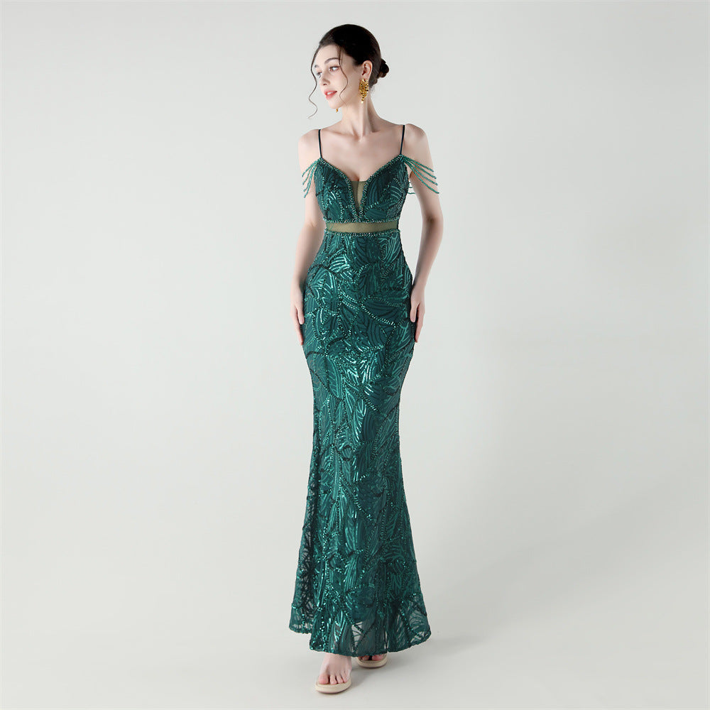 Mermaid Scales Sequin Gala Gown