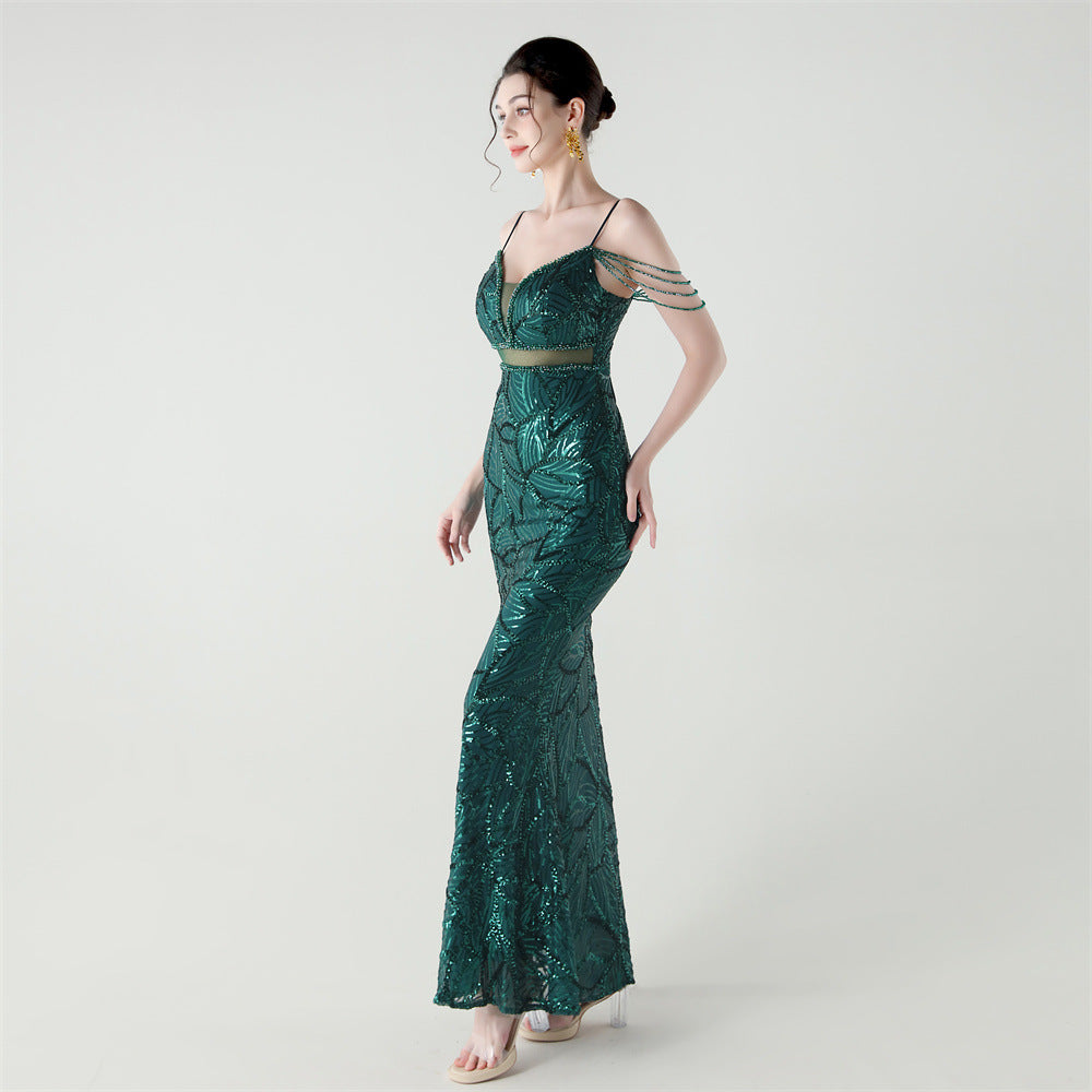 Mermaid Scales Sequin Gala Gown