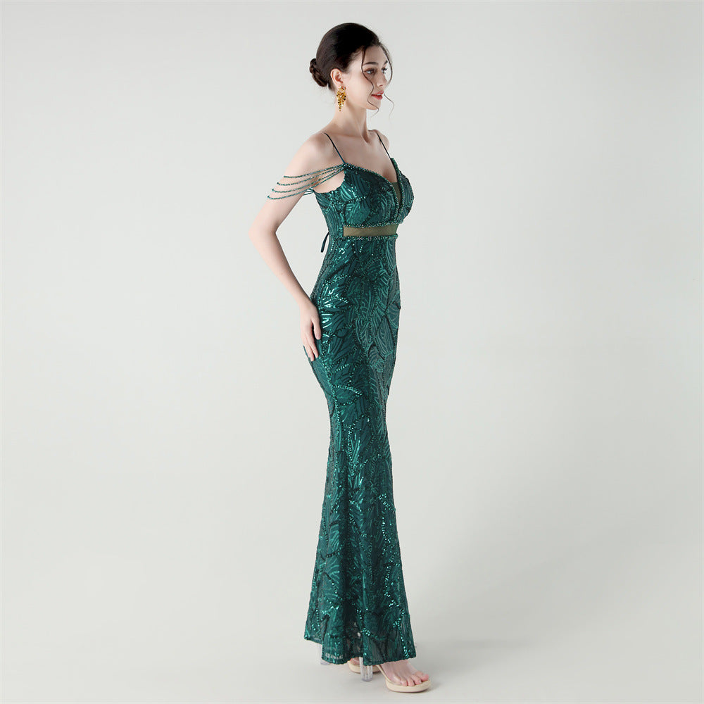 Mermaid Scales Sequin Gala Gown