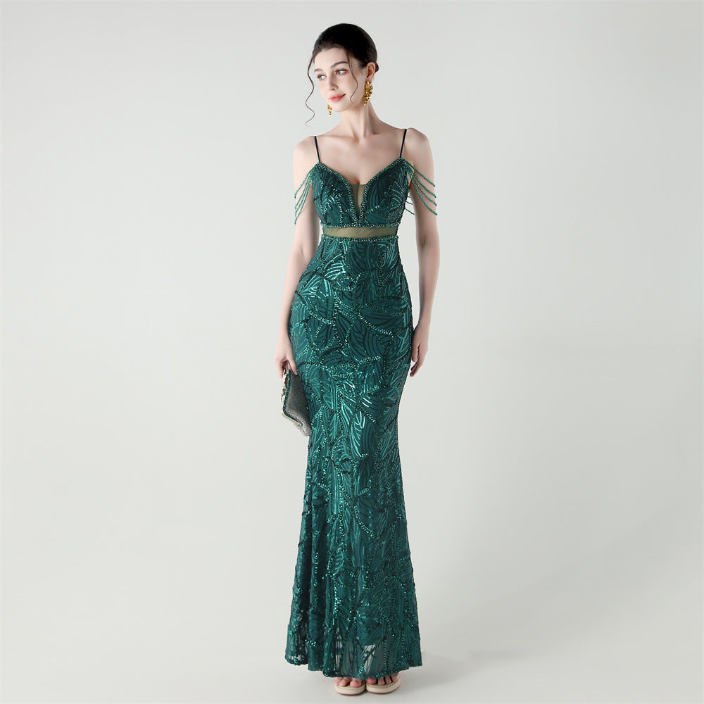 Mermaid Scales Sequin Gala Gown