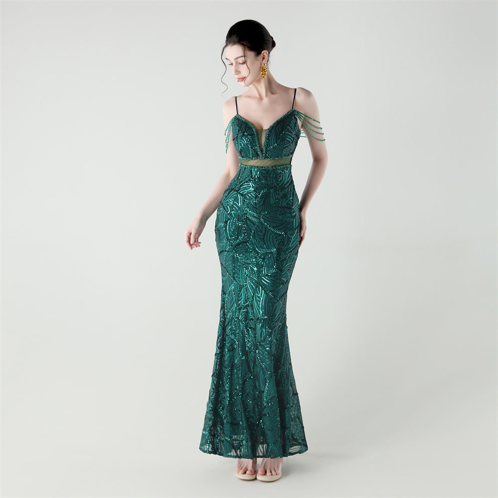 Mermaid Scales Sequin Gala Gown