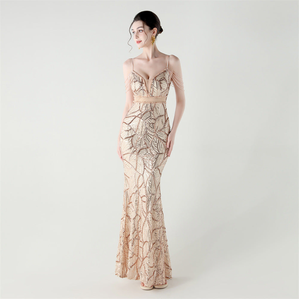 Mermaid Scales Sequin Gala Gown