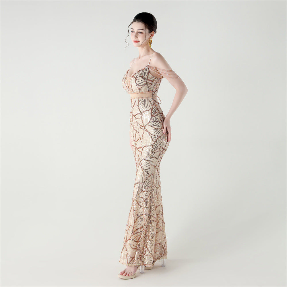 Mermaid Scales Sequin Gala Gown