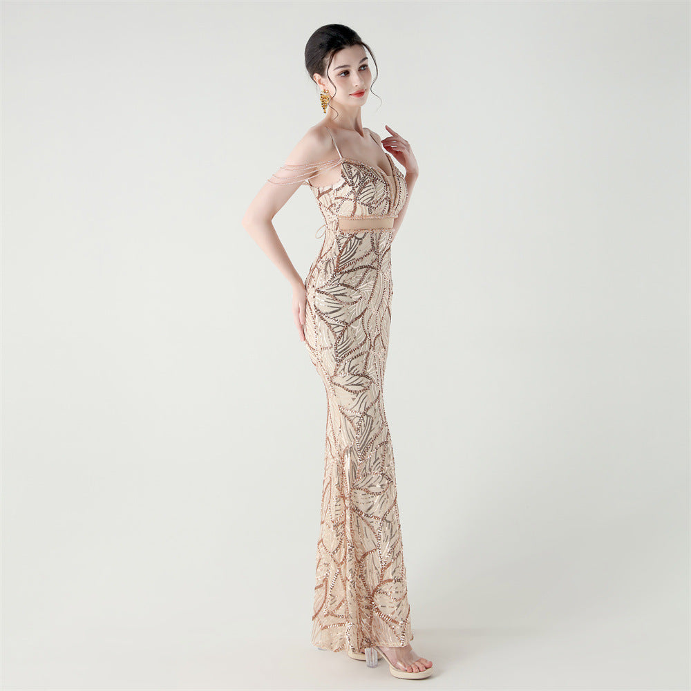 Mermaid Scales Sequin Gala Gown