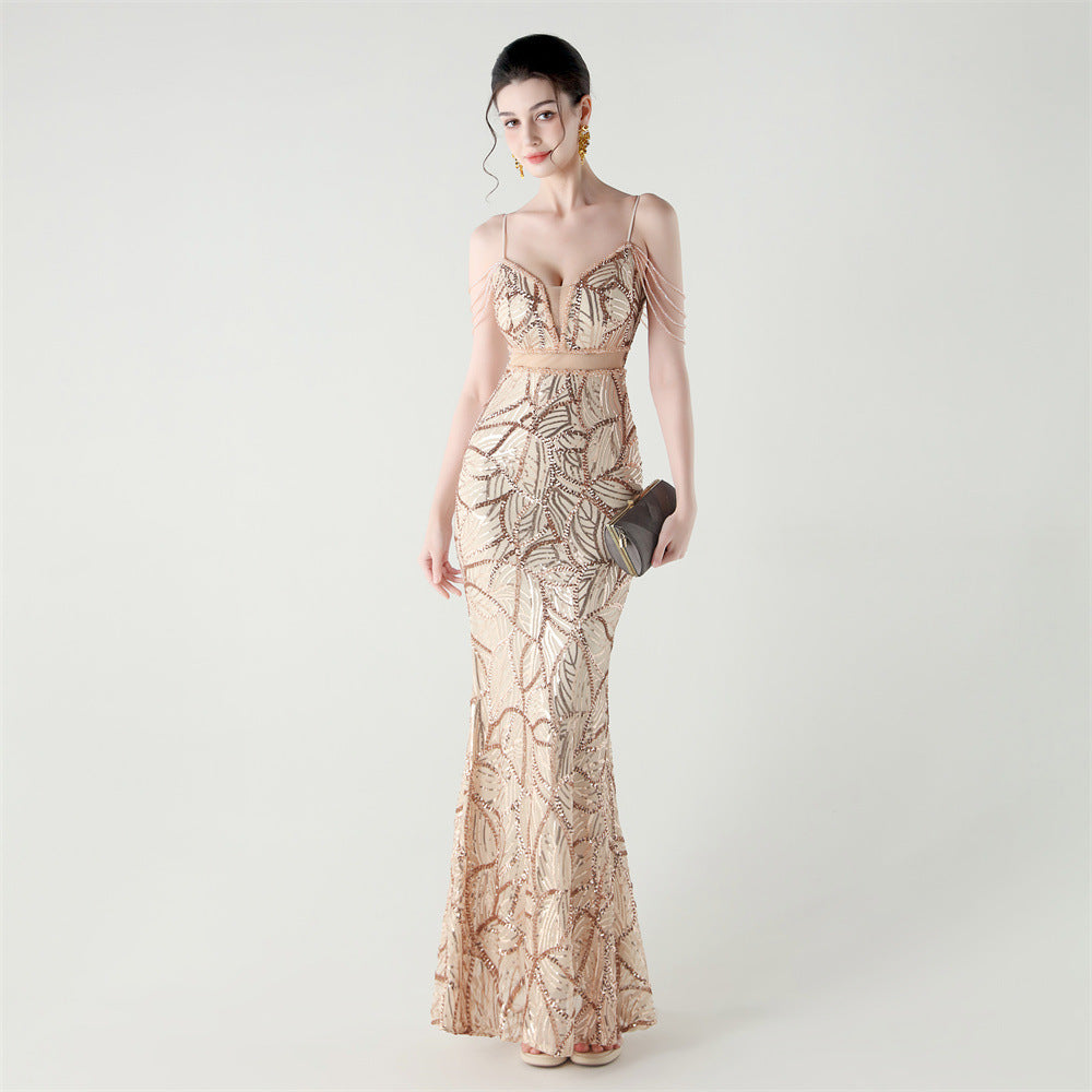 Mermaid Scales Sequin Gala Gown