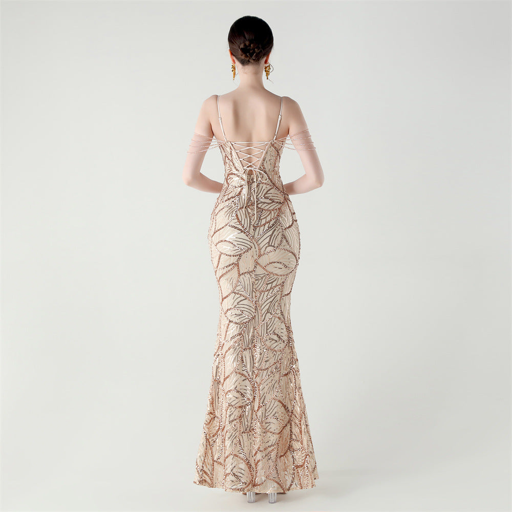 Mermaid Scales Sequin Gala Gown