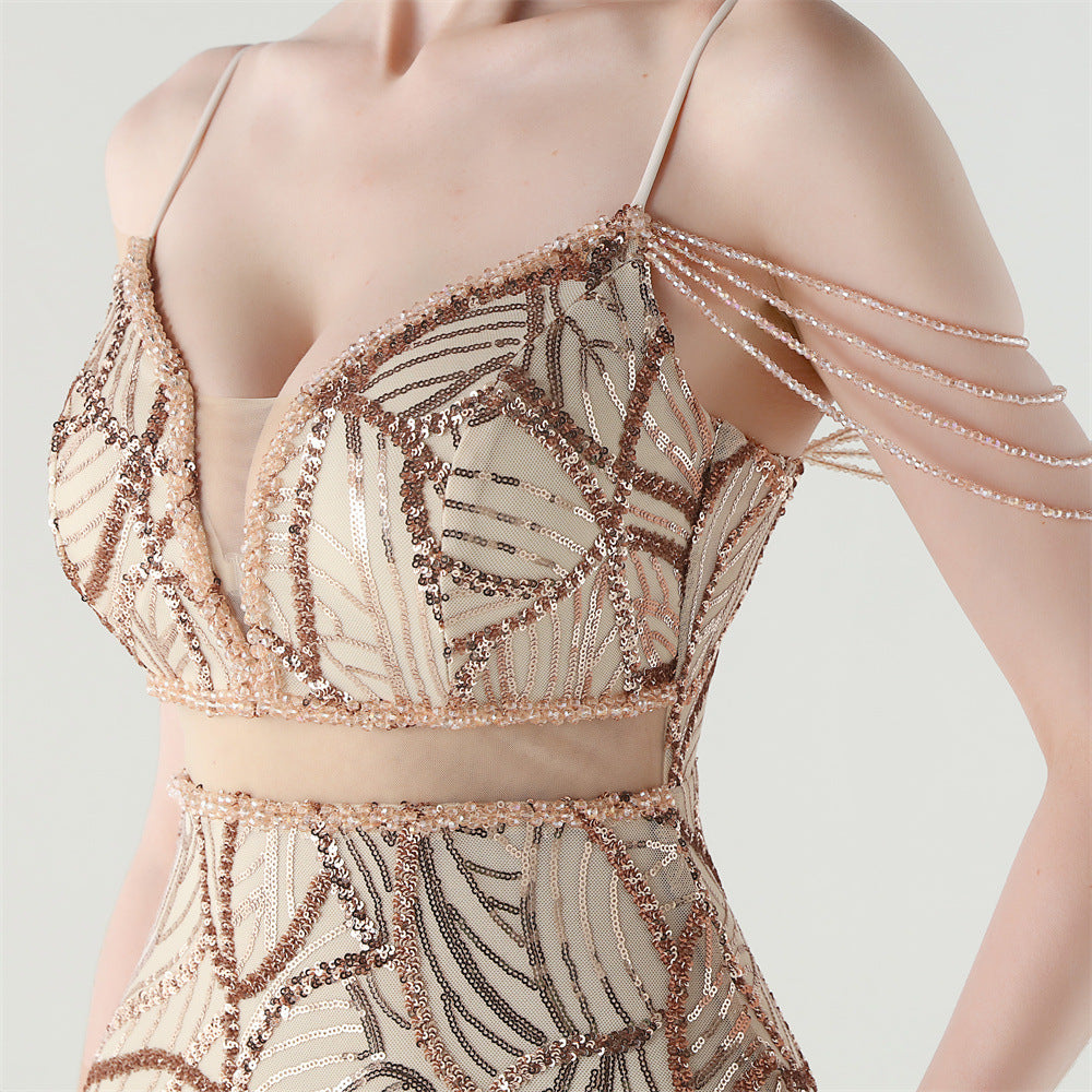 Mermaid Scales Sequin Gala Gown