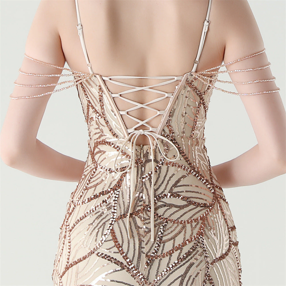 Mermaid Scales Sequin Gala Gown