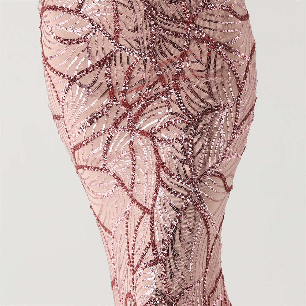 Mermaid Scales Sequin Gala Gown